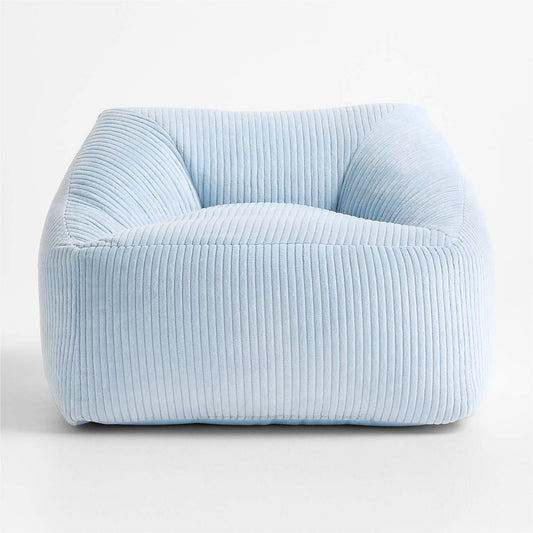 Sky Blue Corduroy Velvet Corduroy Kids Sofa Chair