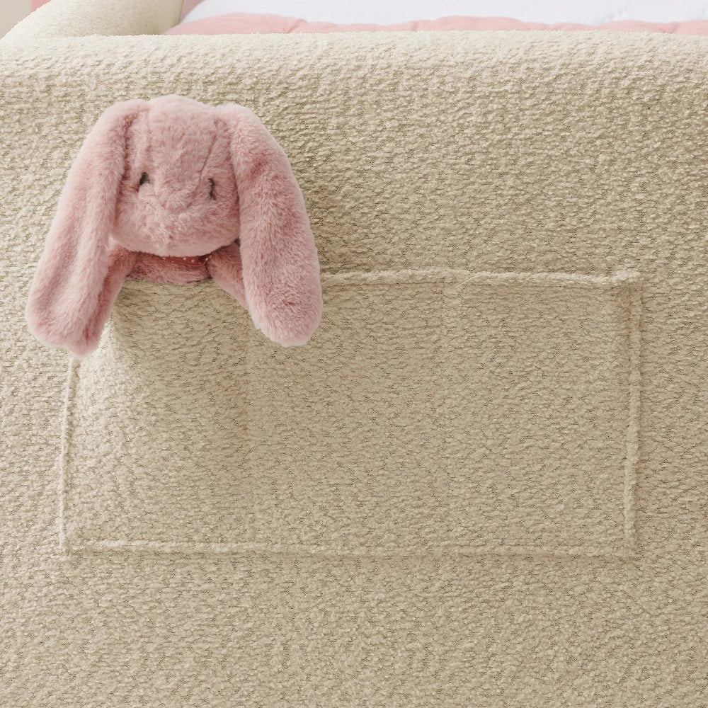 Bunny Comfort Camel Boucle Kids Small  Storage Bed