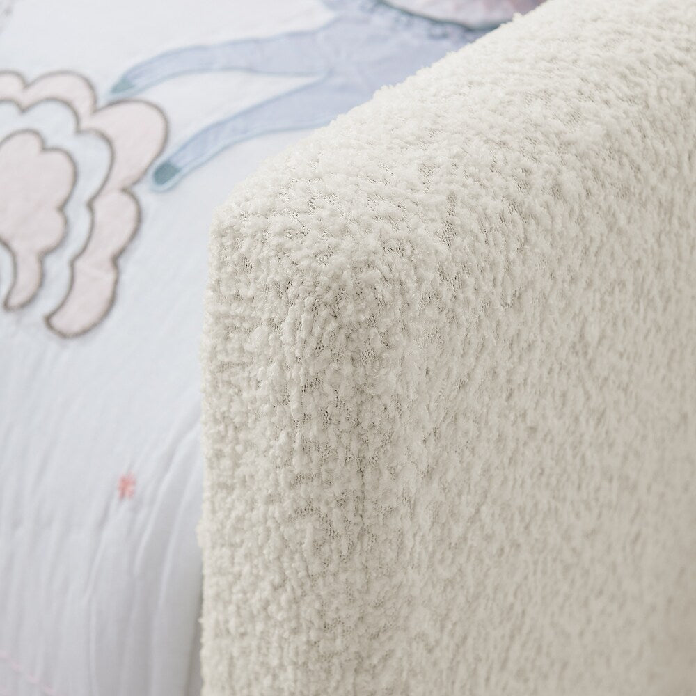 Bunny Comfort Beige Boucle Kids Small  Storage Bed