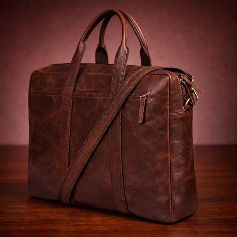 Vintage Rust Laptop Bag