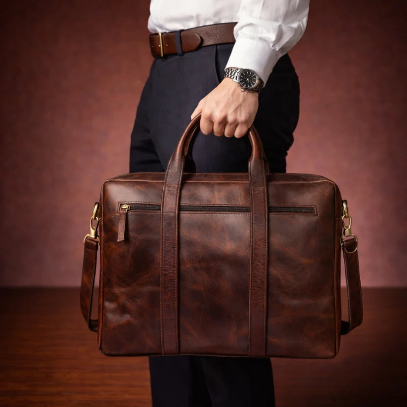 Vintage Rust Laptop Bag