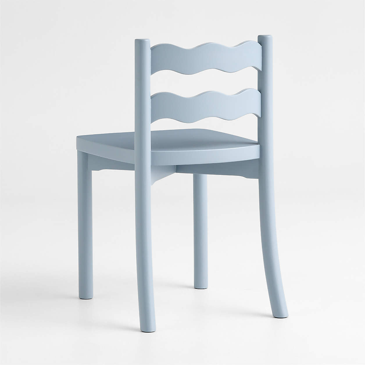 Waveland Mist Blue Wood Kids Play Chair