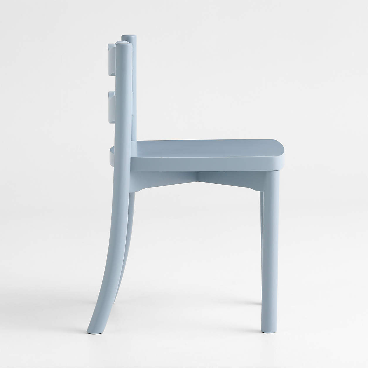 Waveland Mist Blue Wood Kids Play Chair