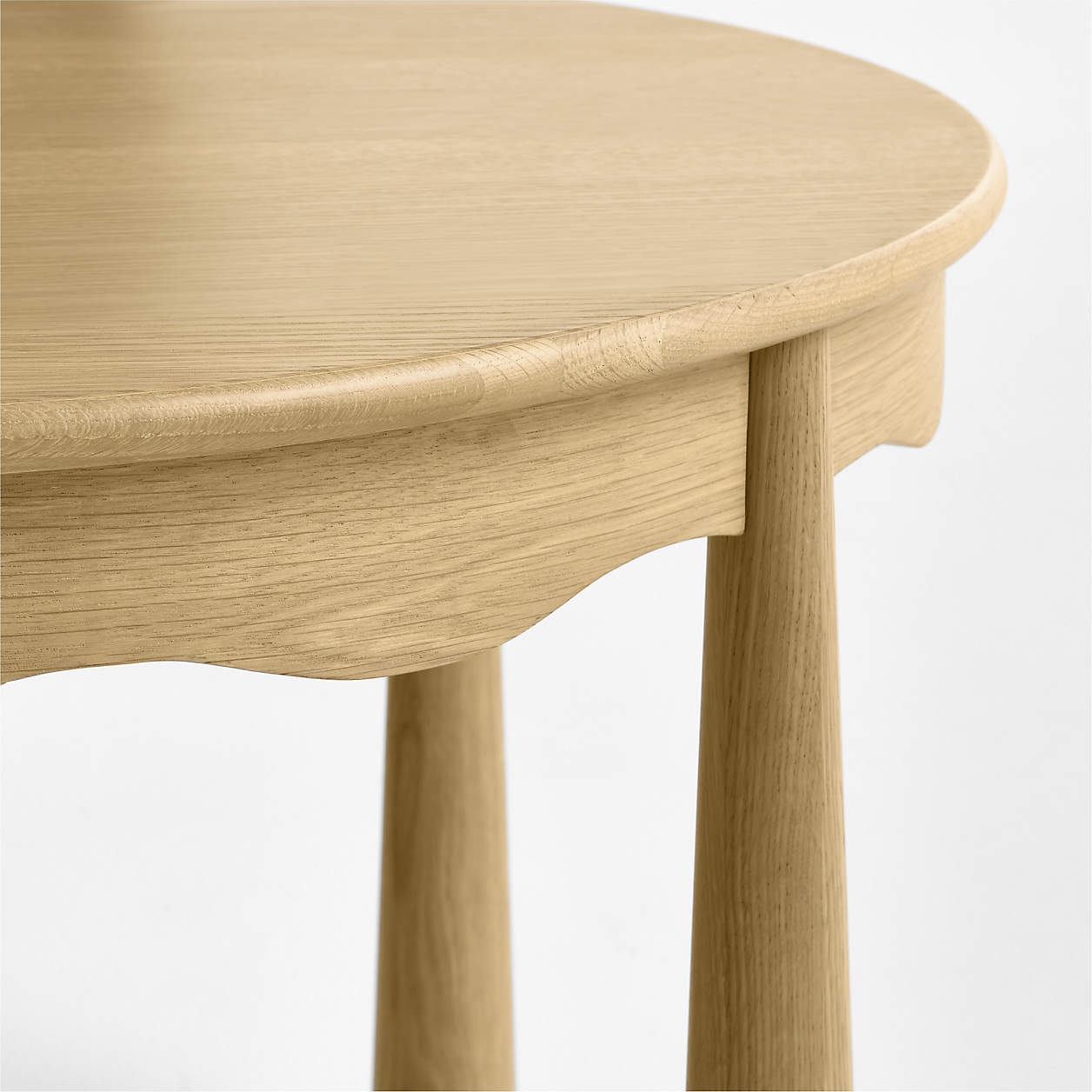 Waveland Natural Oak Wood Round Kids Play Table