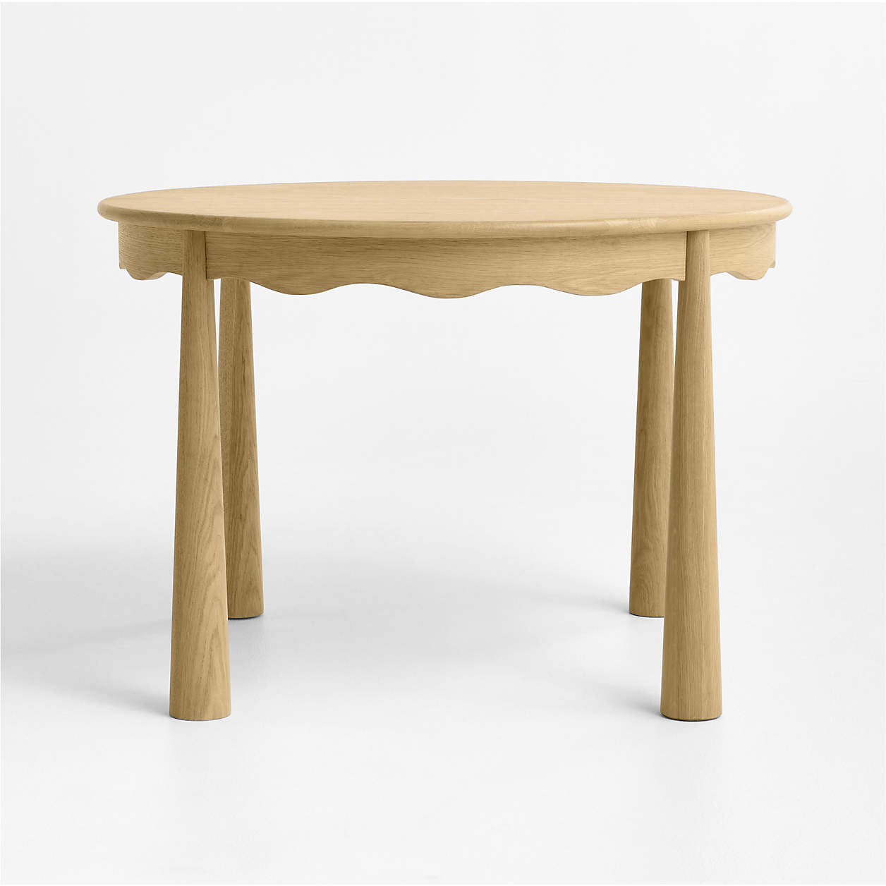 Waveland Natural Oak Wood Round Kids Play Table