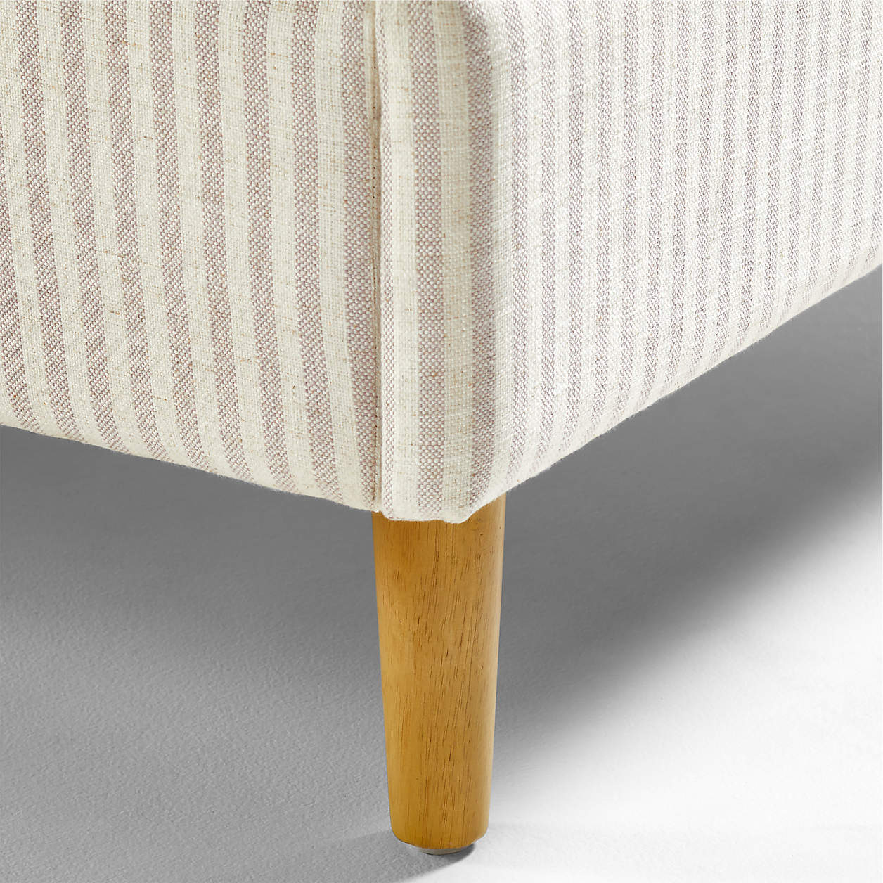 Little Palace Ivory Natural Linen Blend Kids Big  Storage Bed