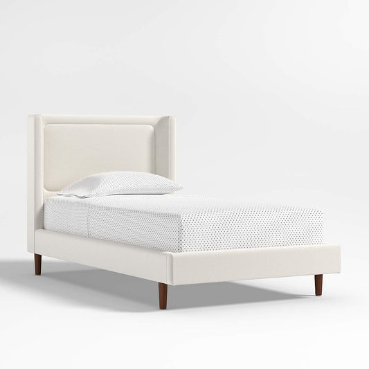 Vanilla Dream Cream Cotton Linen Kids Big  Storage Bed