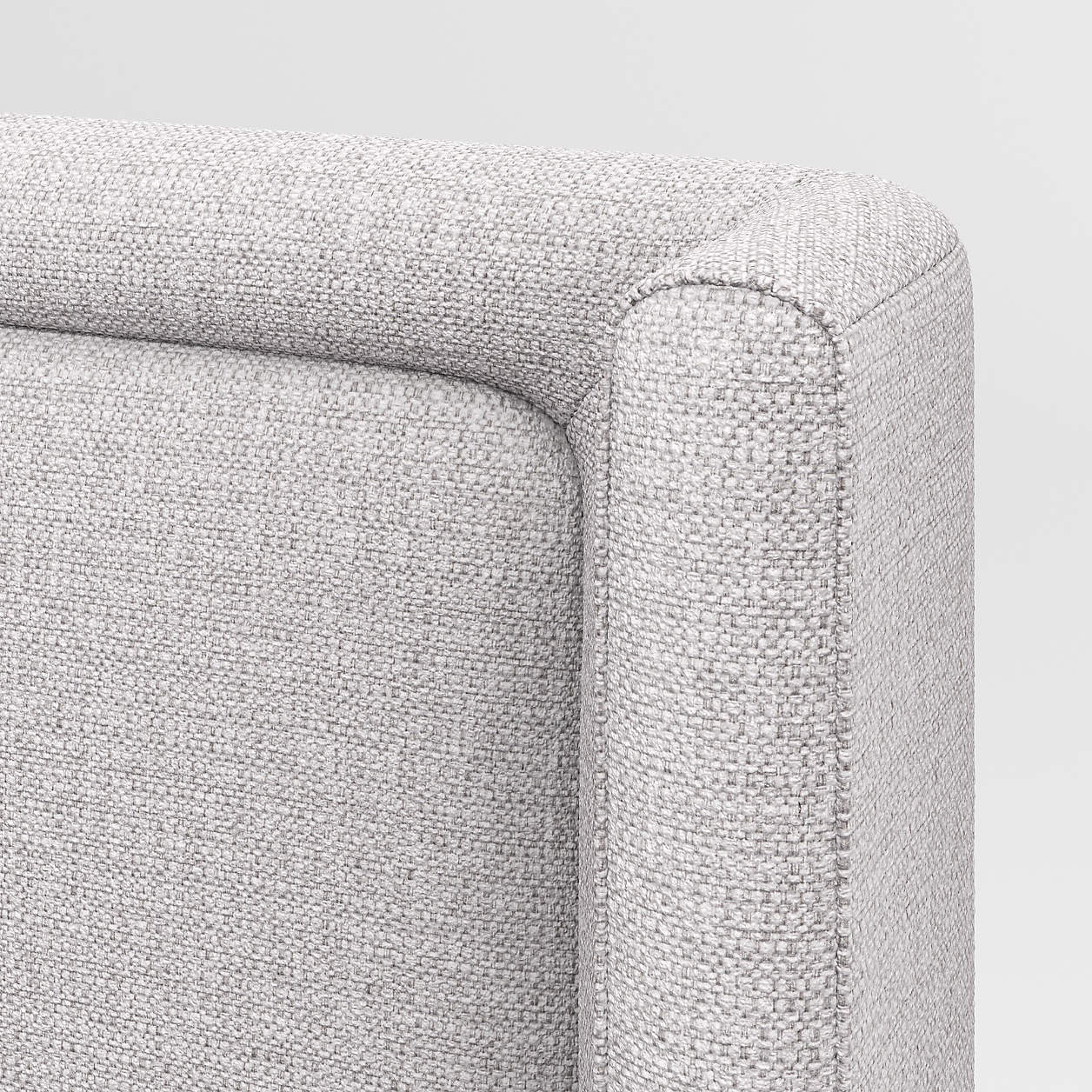 Misty Moon Light Grey Cotton Linen Kids Small  Storage Bed