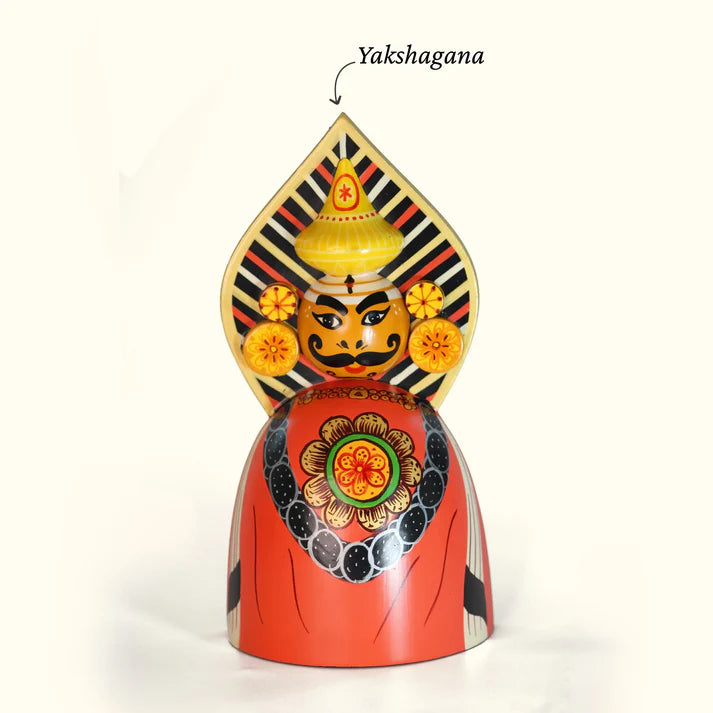 Premium Channapatna Yakshagana Gift Hamper with Handcrafted Wooden Toys