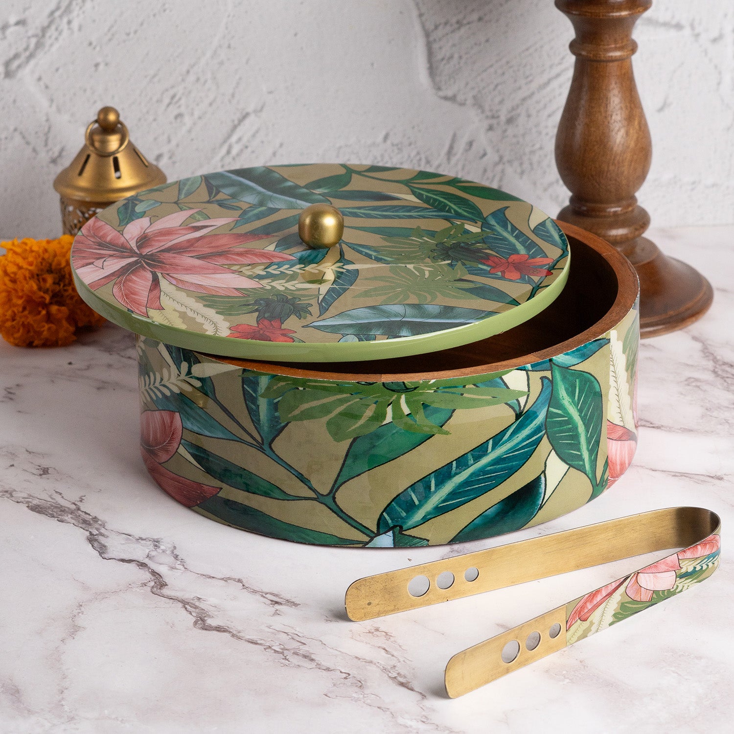 Buy Wooden Chapati Box Online | Casserole, Designer Roti Box | Wooden ...