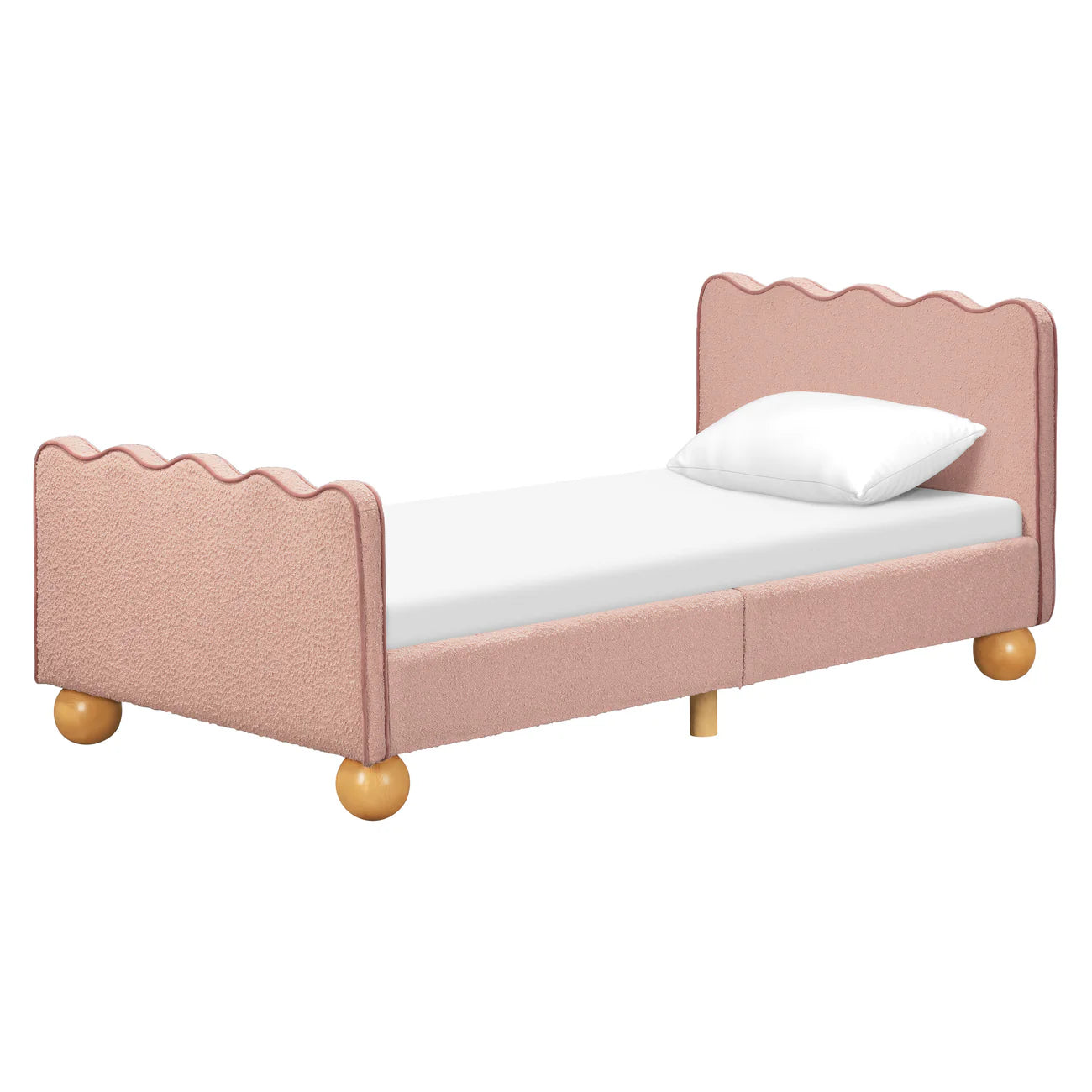 Princess Glow Pink Boucle Kids Big  Storage Bed
