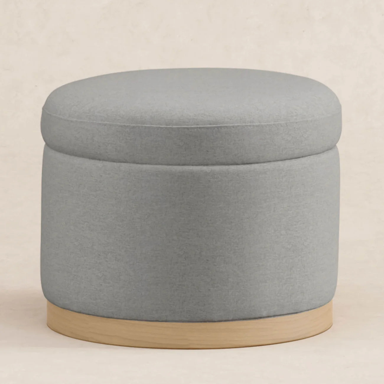 Soft Grey Scandi Comfort Storage Leatherette Kids Pouffe