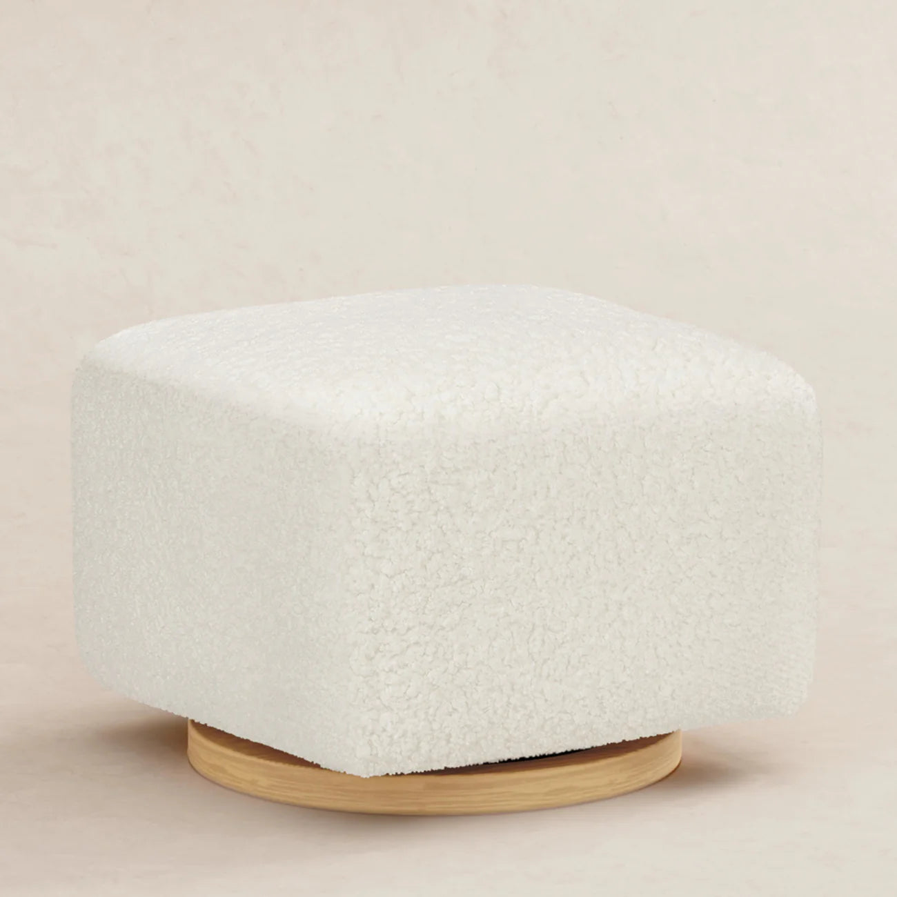 Soft Ivory Cloud Rest Cube Boucle Kids Pouffe