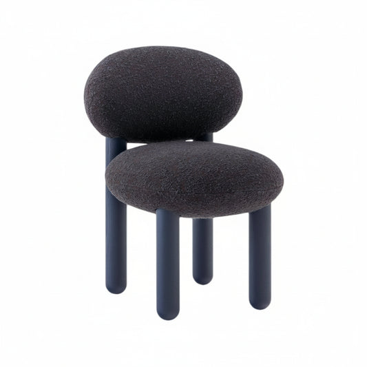 Flock CS2 Accent Chair Dark Blue Boucle Dark Blue