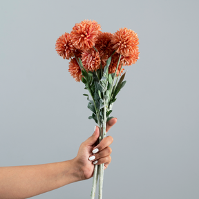 Artificial Flower Dandelion - Peach Bunch