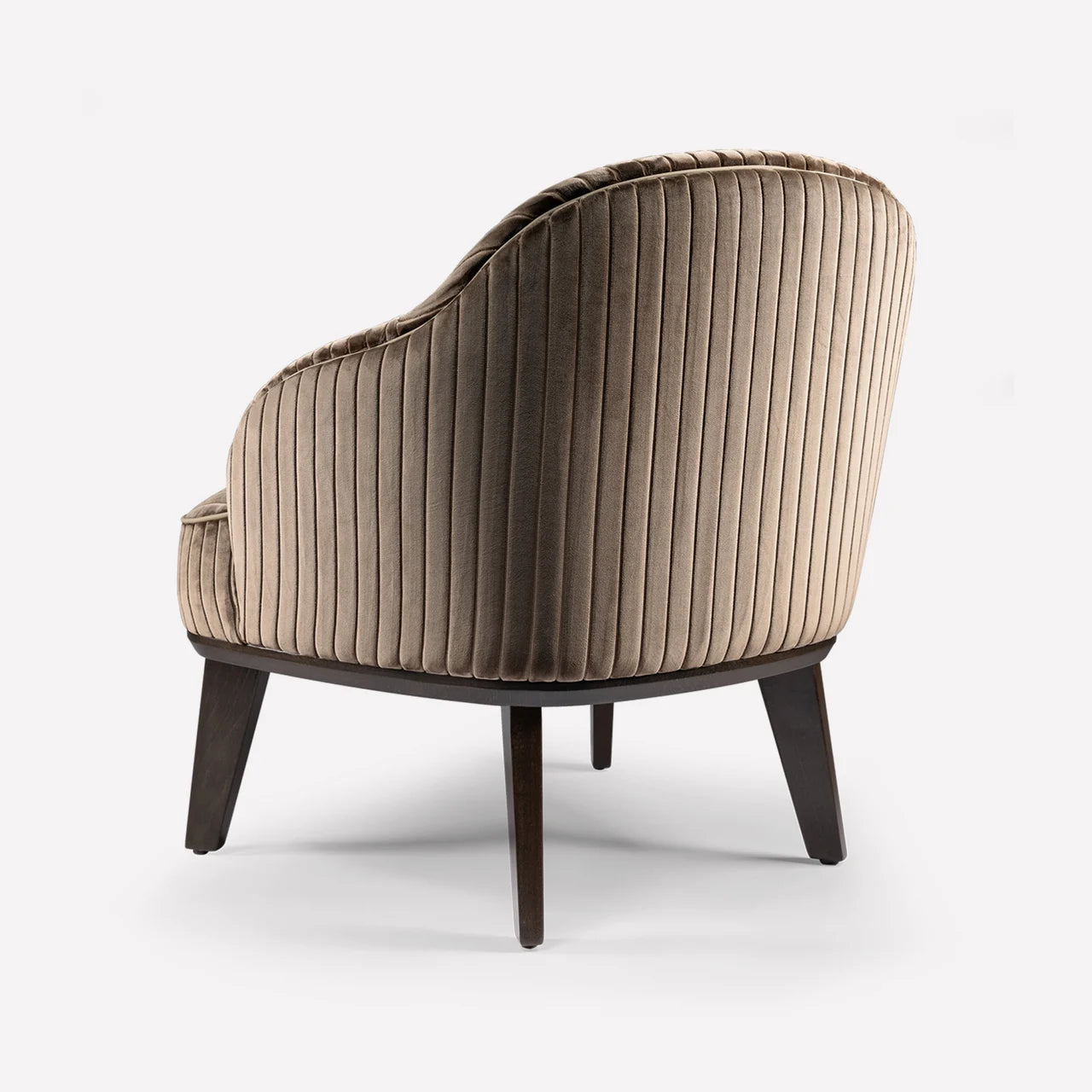 Aurea Armchair Taupe Brown Velvet