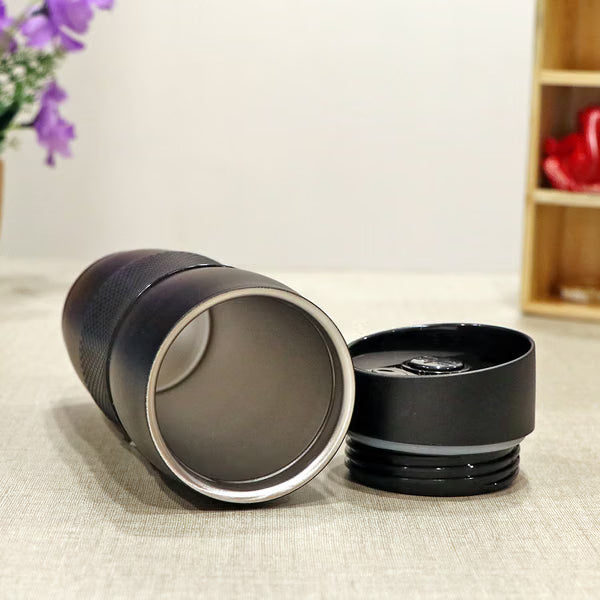 Black Steel Coffee Mug - Customized with Name