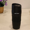 Black Steel Coffee Mug - Customized with Name