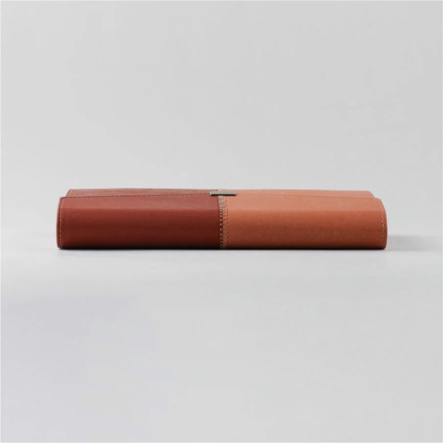 Leatherite Organizer Notebook with Wrap-Around Flap Closure