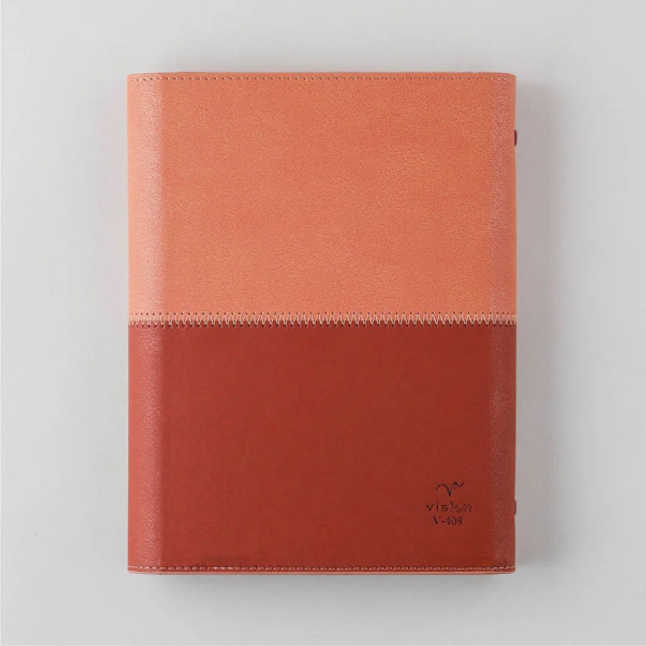 Leatherite Organizer Notebook with Wrap-Around Flap Closure