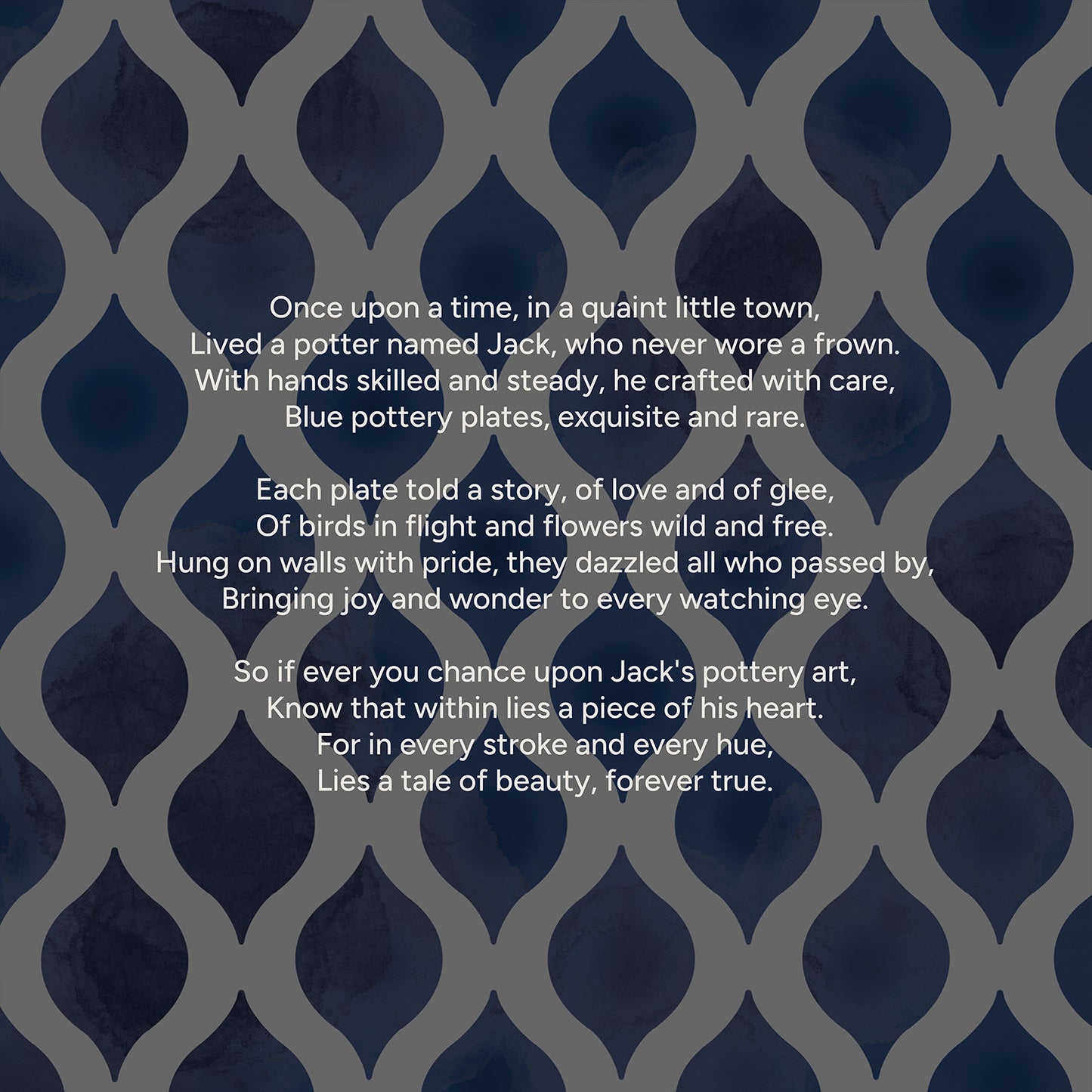 Indigo Dreamscape Wall Plate