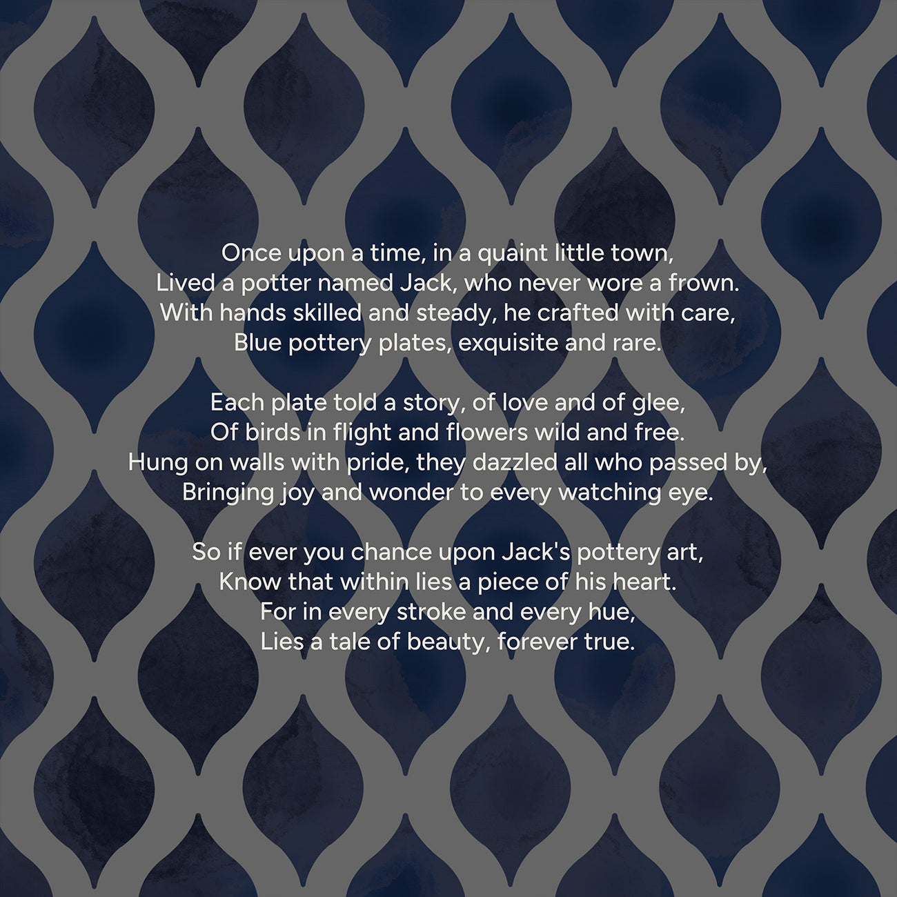 Indigo Dreamscape Wall Plate