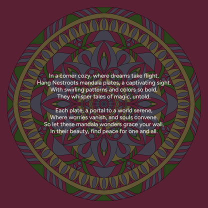 Inner Peace Mandala Wall Plate