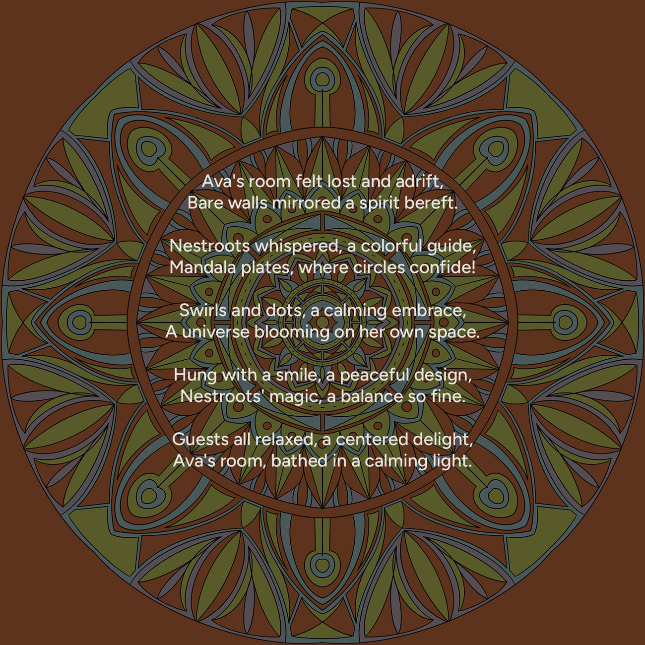 Balanced Beauty Mandala Wall Plate