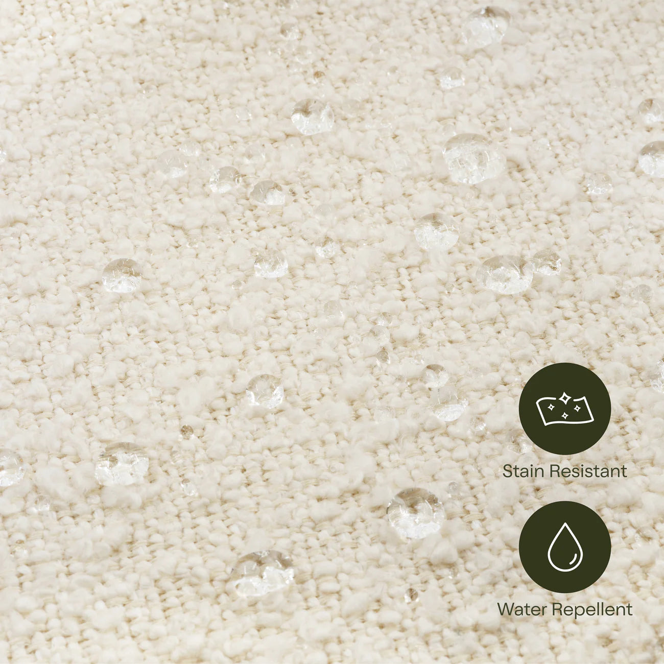 Ivory Cream Boucle Nest Storage Boucle Kids Pouffe