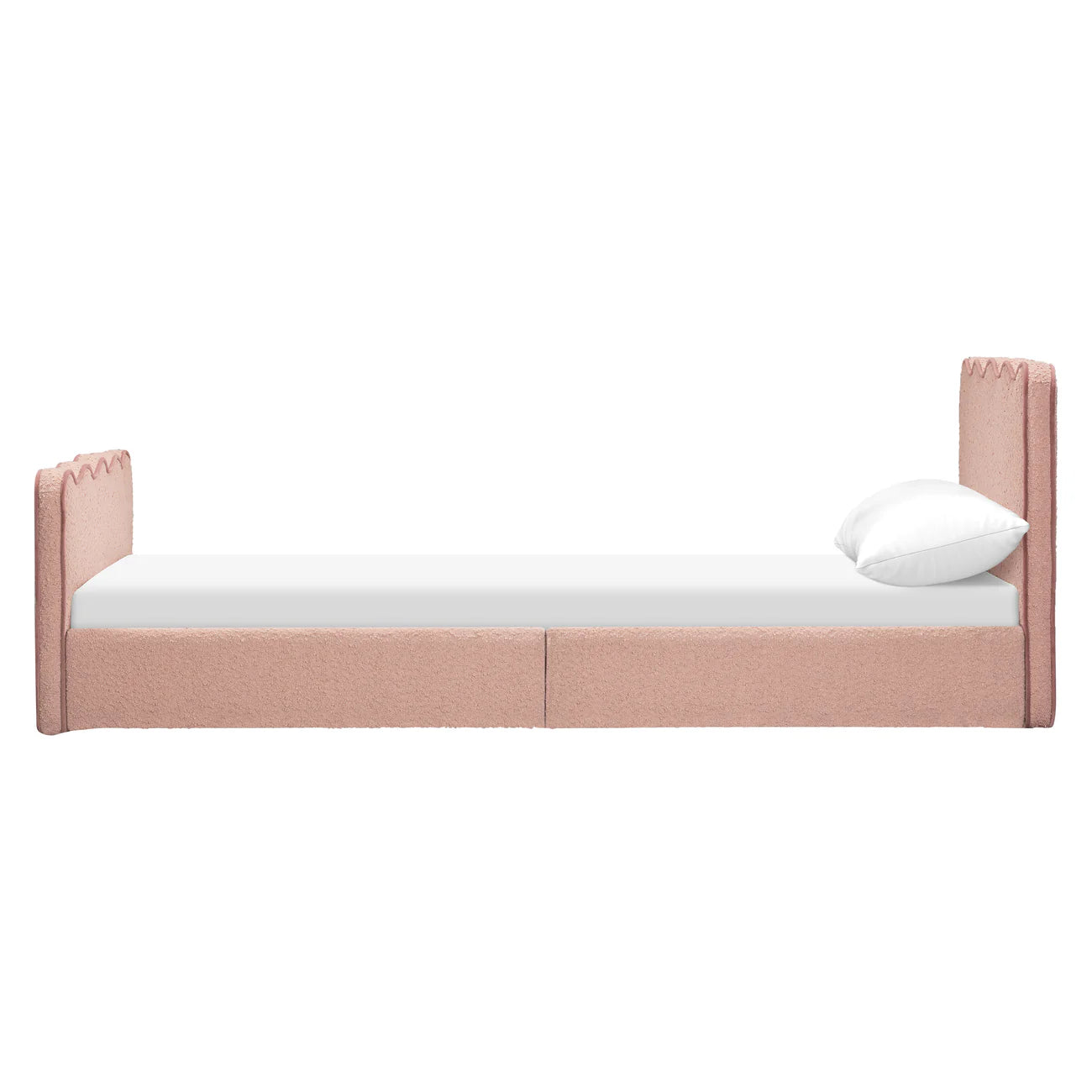 Princess Glow Pink Boucle Kids Small  Storage Bed