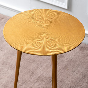 buy designer round aluminium side table