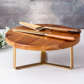wooden cake stand