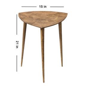Gold Triangular Side Table  Copper Side Table for Living Room