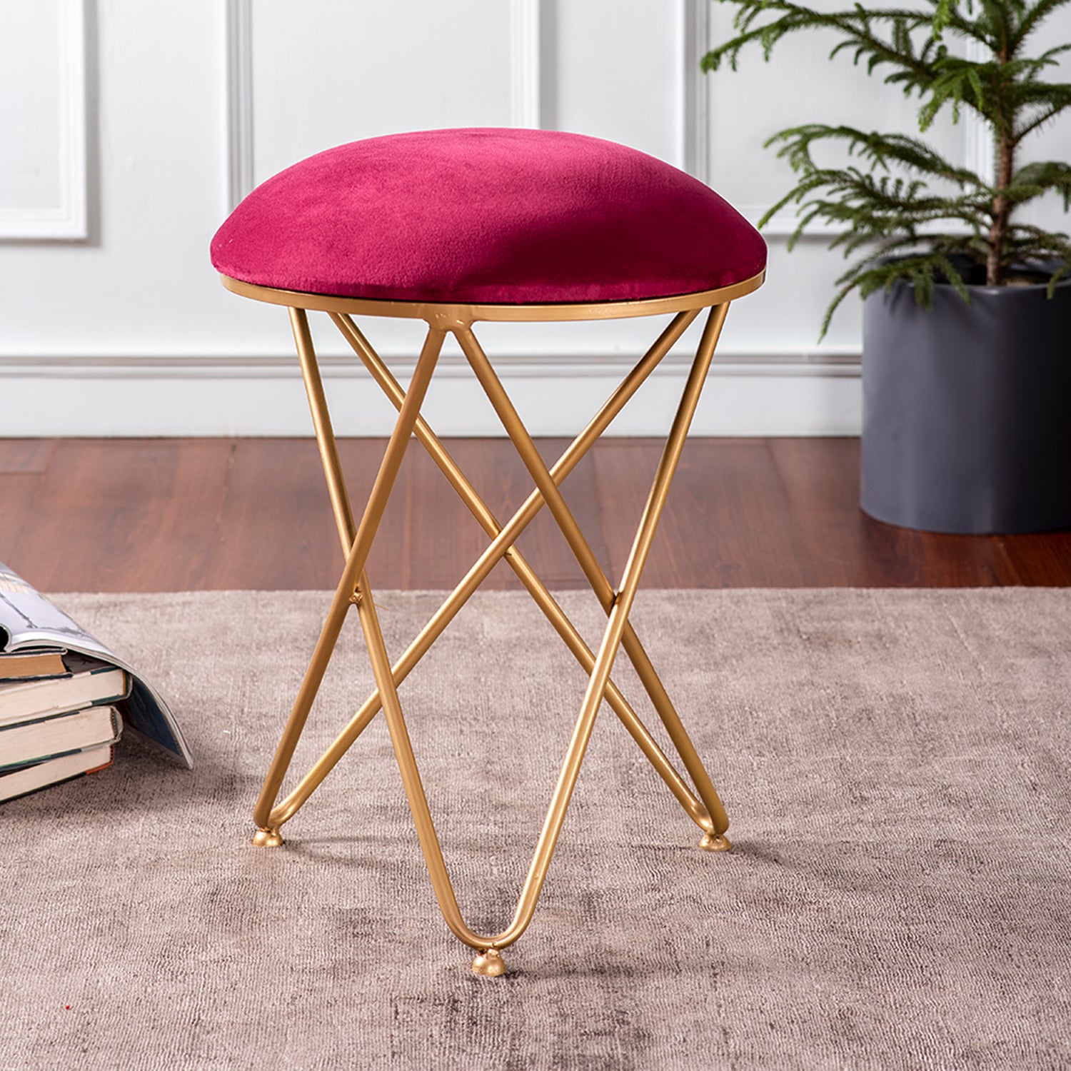 cross leg stool