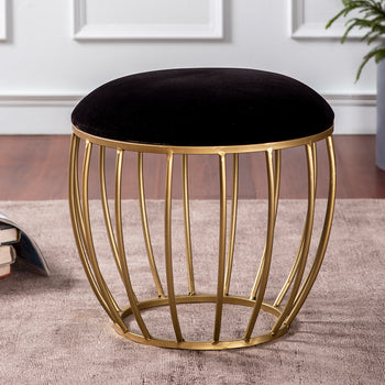 metallic ottoman