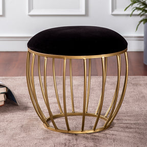 metallic ottoman