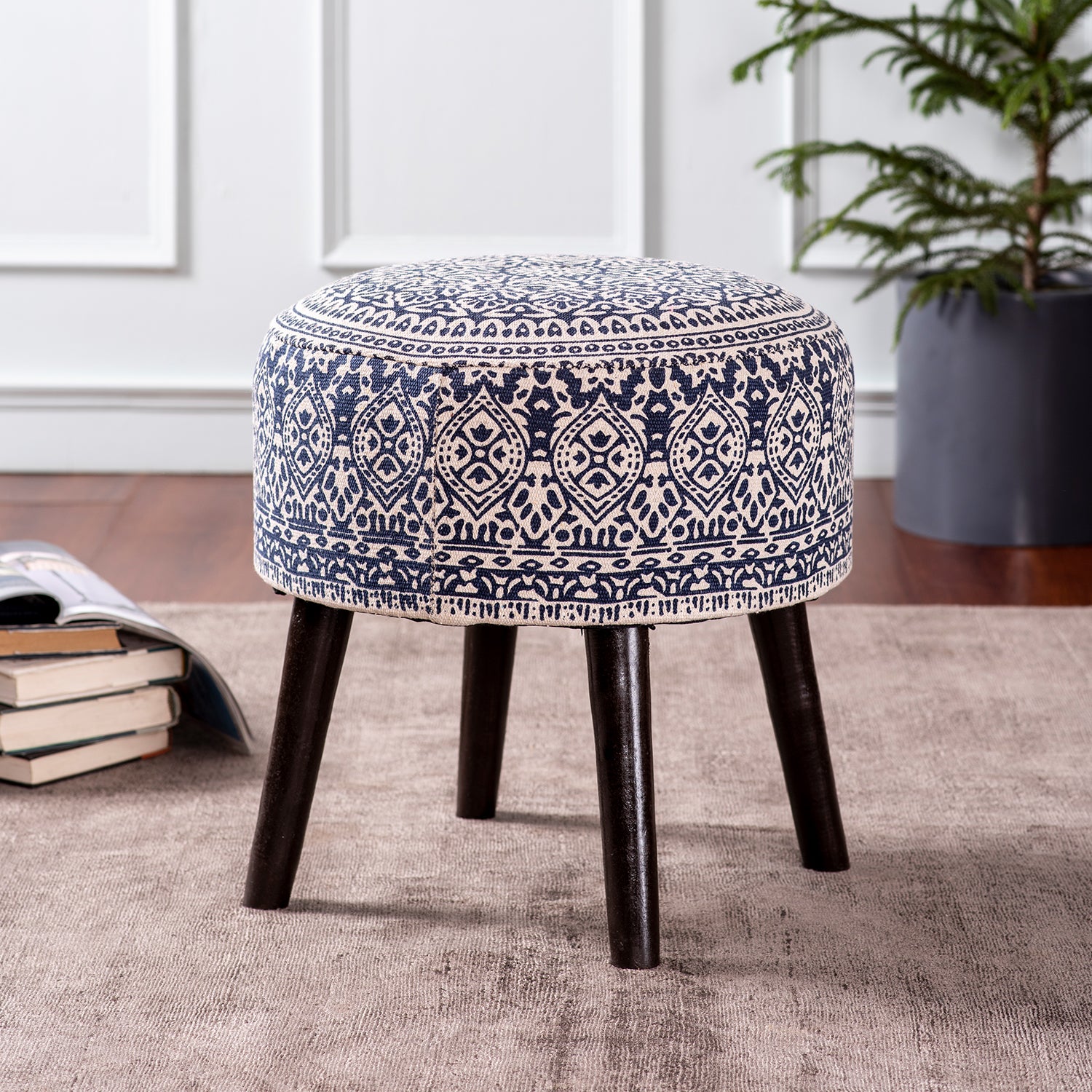 printed ottoman