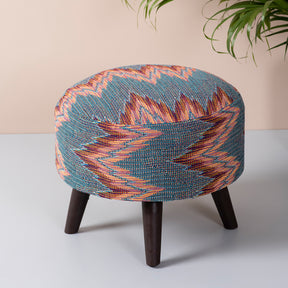 round wooden stool