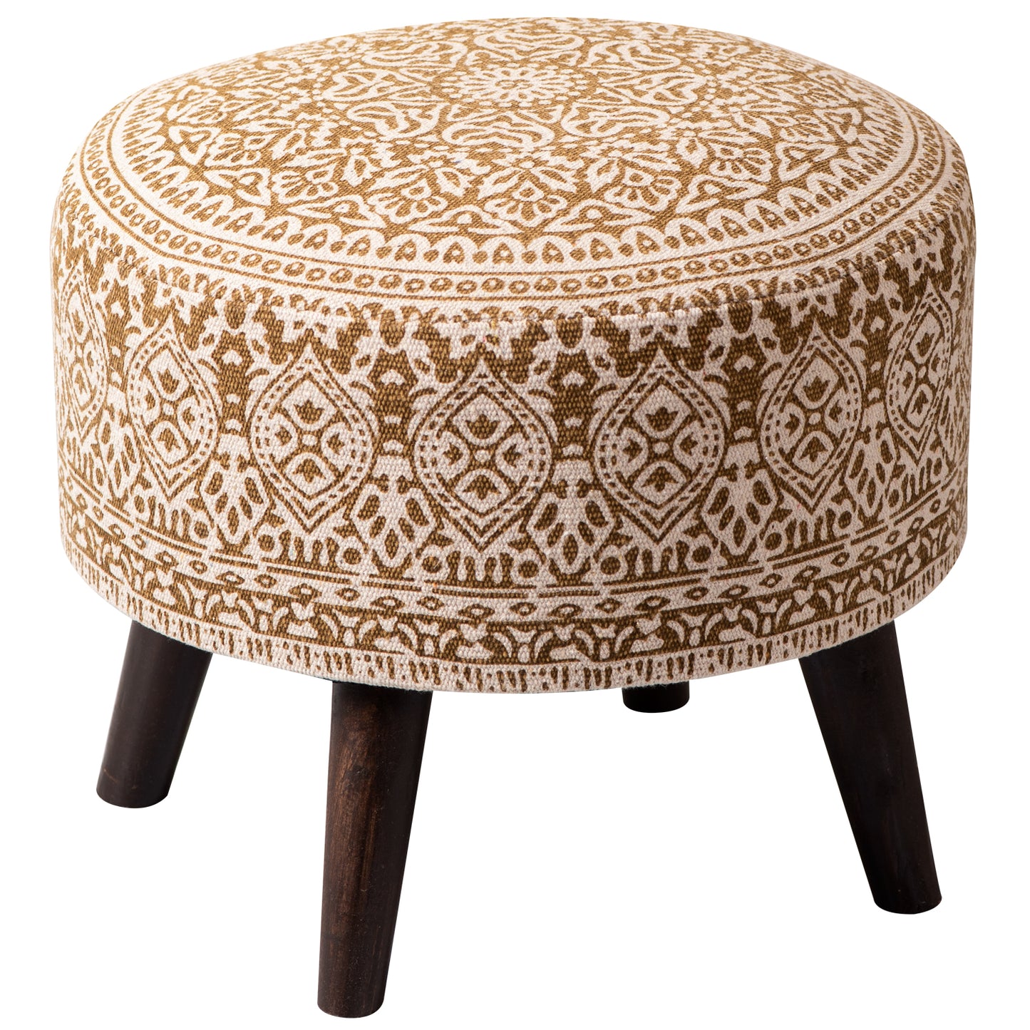 round wooden stool