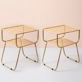 copper side table