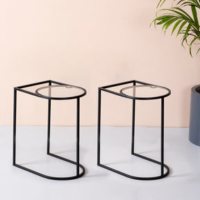Magazine Side Table Black