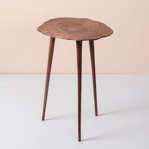 copper side table