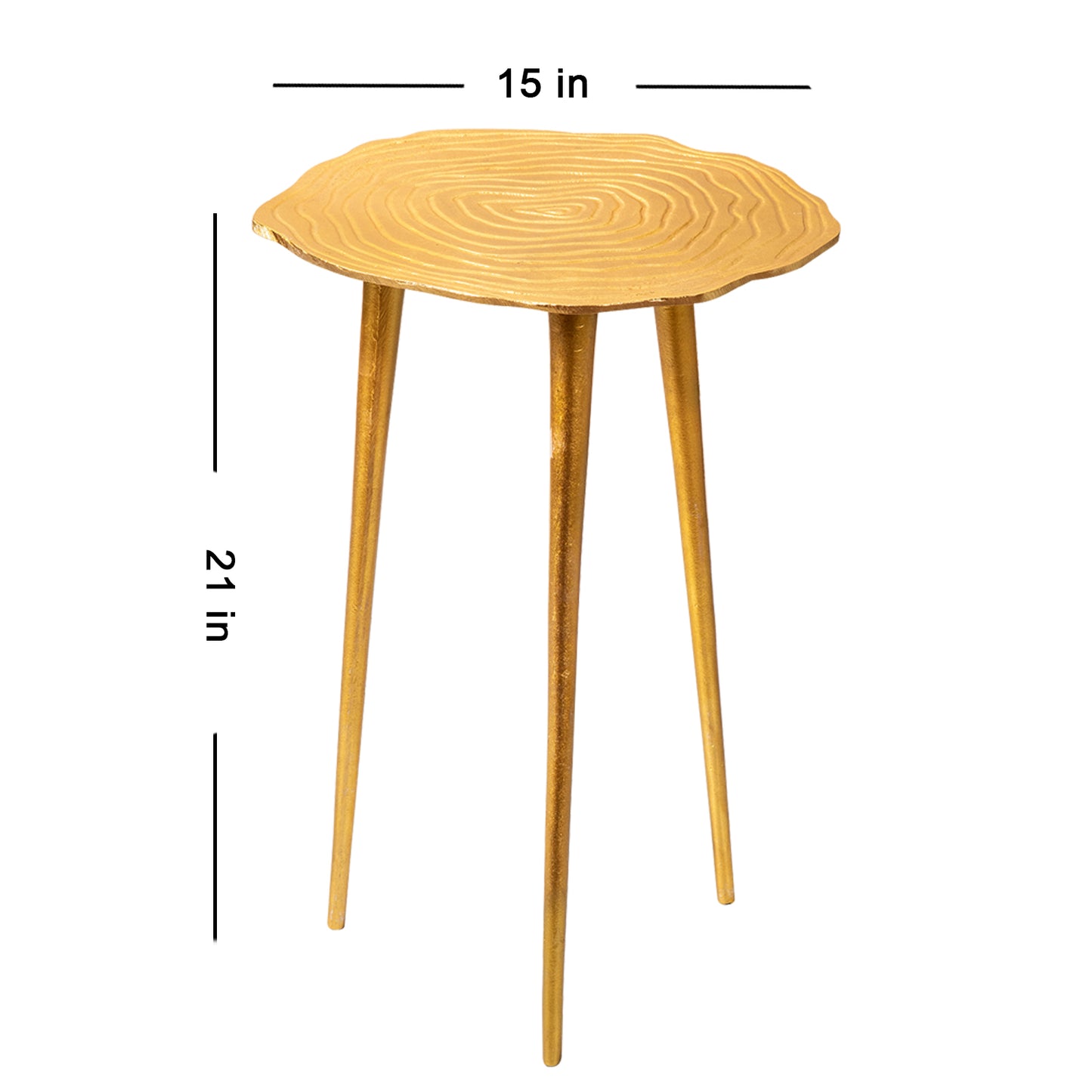 Gold Side Table for Living Room