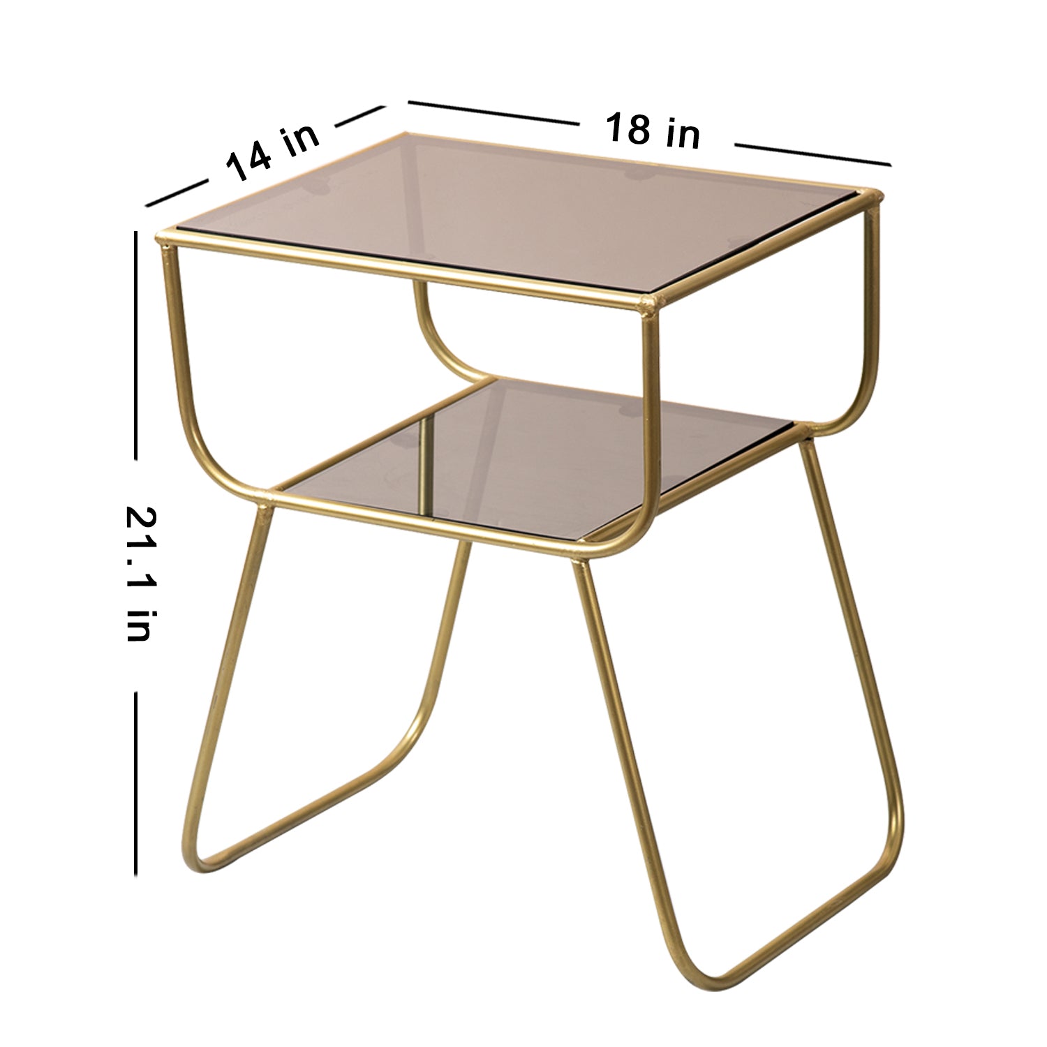 iron side table