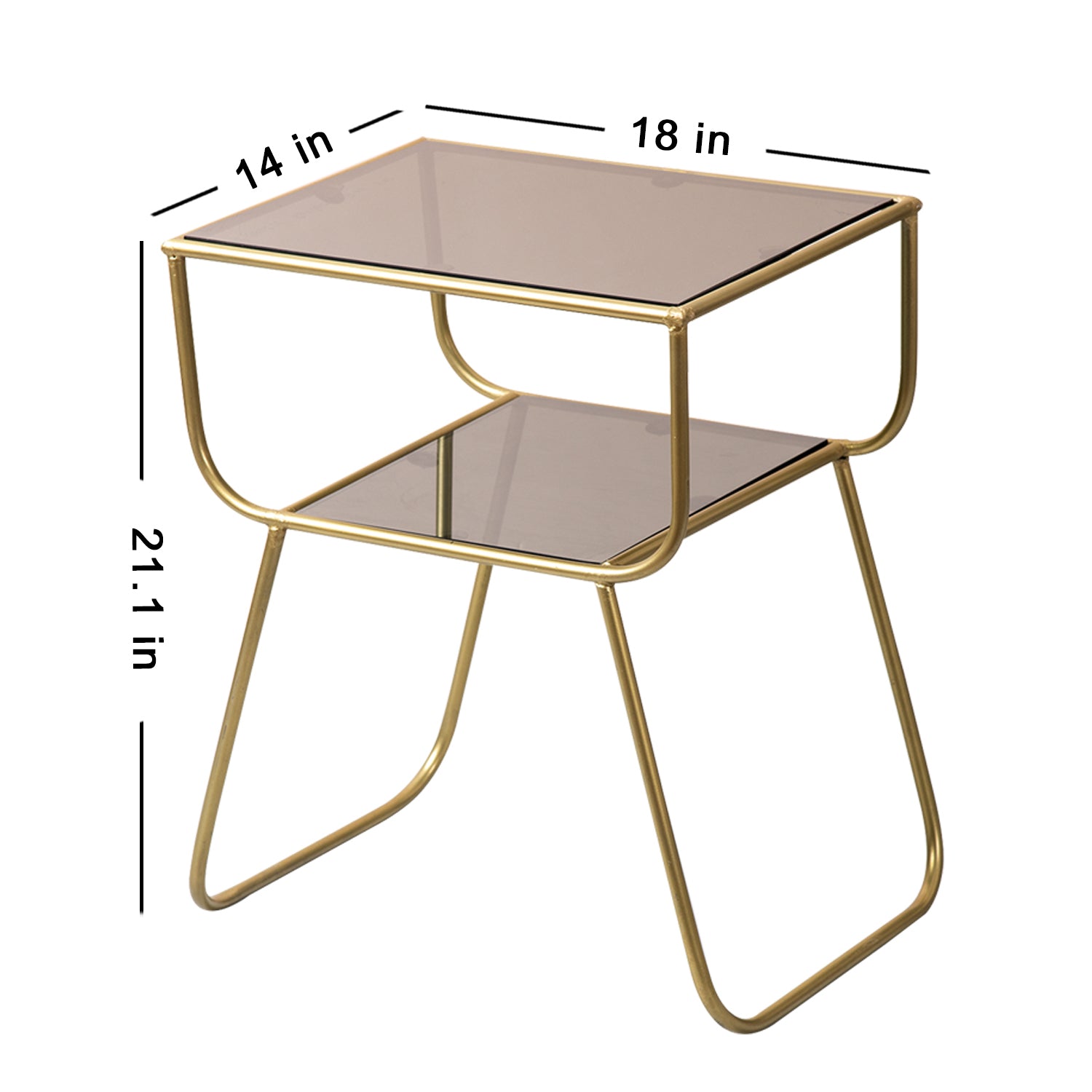 Buy Glass Side Table Metallic Side Table Gold Metallic Glass
