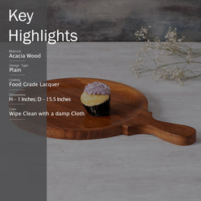 Wooden Pizza Serving Platter