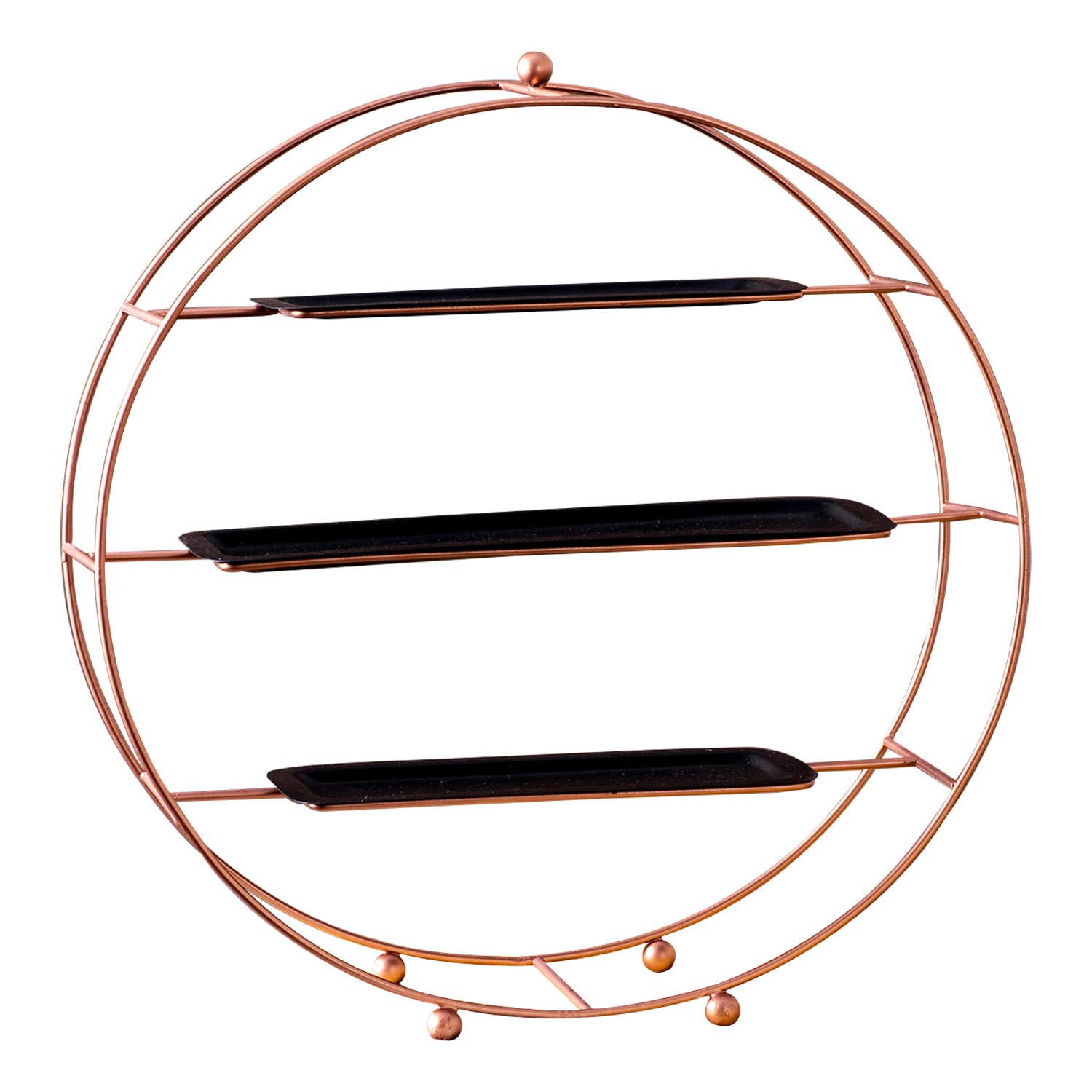 bronze 3 tier buffet organizer
