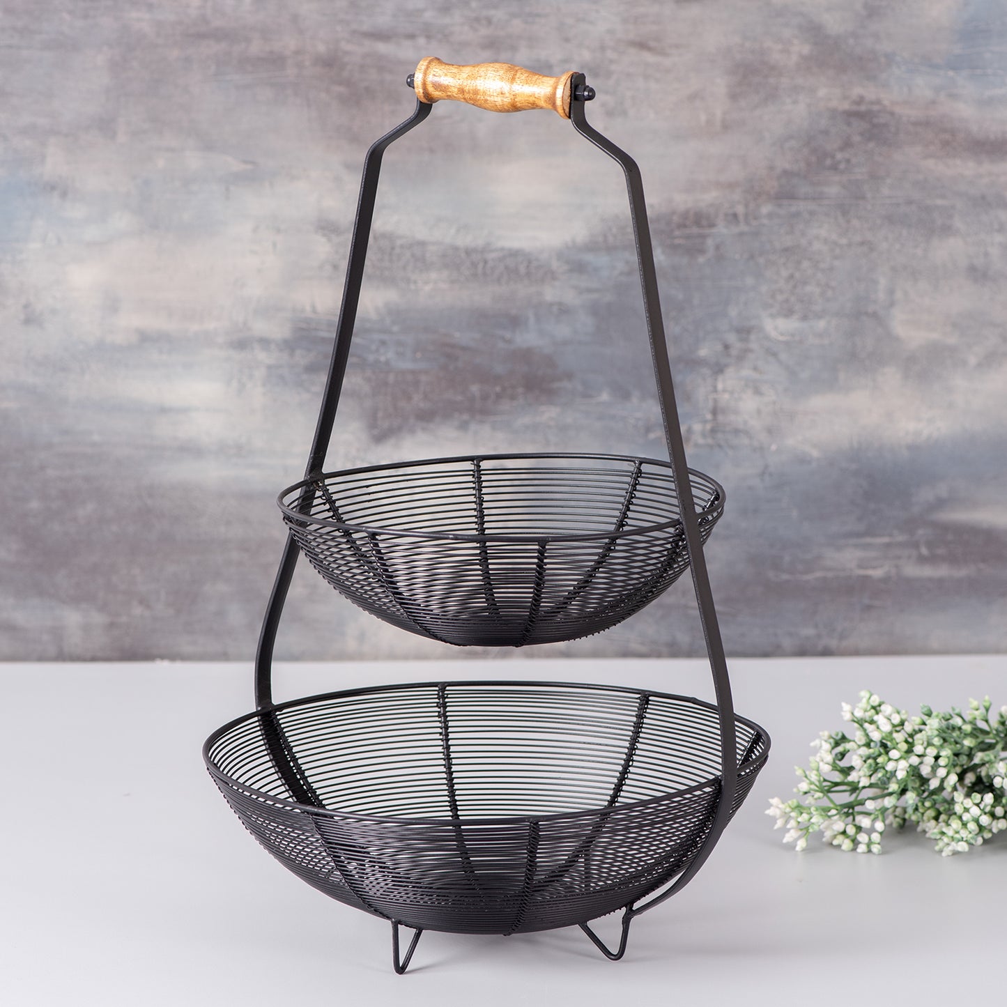 2 tier basket