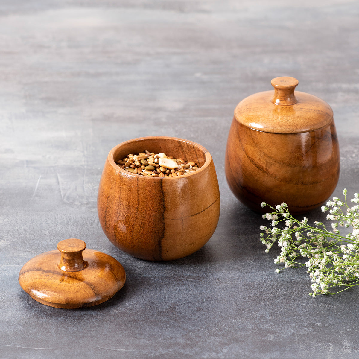 wooden jar