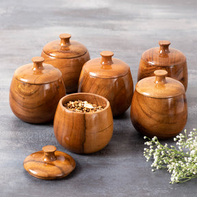 wooden jar